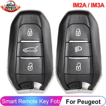 KEYECU OEM IM2A / IM3A Pre Peugeot 308 3008 508 5008 2010 - 2019 4A ČIP 433.92 MHz Smart Keyless Diaľkové príveskom 98123974ZD