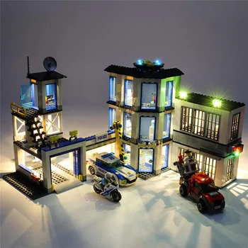 LED Svetlo Nastaviť pre Lego 60141 City Policajnej Stanice Budovy Nastaviť Kvádre, Tehly-nemusia zahŕňať Lego Model
