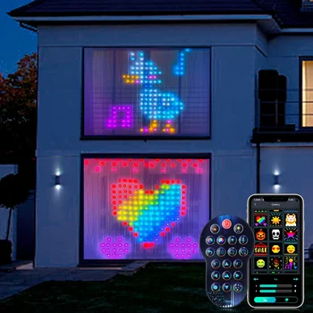 LED Záves String Svetlo Programovateľné Smart Pixelov RGBIC Neon Zobraziť Prihlásenie Bluetooth App Riadenie DIY Text Vzor Rozprávkových Svetiel