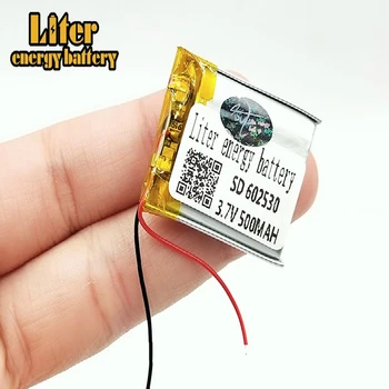 3,7 v lítium-polymérová batéria 062530 602530 500MAH Nabíjateľná Li-ion Batérie Pre MP3, MP4 hračiek, GPS navigácie, digitálne produkty