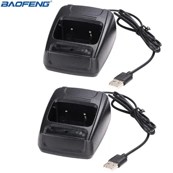 2 KS Baofeng UV-888S Adaptéra USB Nabíjačku Dvoch Spôsobom Rádio Walkie Talkie BF-888s USB Nabíjanie dock Pre Baofeng 888s Príslušenstvo