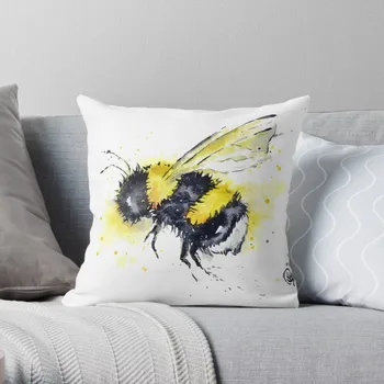Čmele Bee - Buzz Hodiť Vankúš Vyšívaný Vankúš Sofa Vankúše Vankúše Pre Dekoratívne Gauč