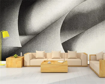 Vlastné tapetu Nordic moderný štýl 3D priestorové geometrické miesta umenie obývacia izba gauč pozadí nástennú maľbu behang