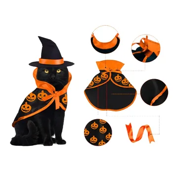 Halloween Pet Oblečenie Magic Plášť Mačka, Pes Vianočné Domáce Zvieratá Premenenie