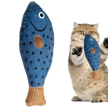Flopping Ryby Hračiek Pre Mačky Cat Počiatočných Žuť Ryby Hračka Ryby V Tvare Mačky Žuvanie Hračky Bavlny, Vyplnená Hračky Pre Vnútorné Mačky Cute Cat