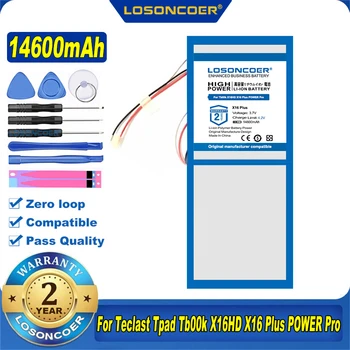 100% Originálne LOSONCOER NOVÉ 14600mAh Batérie Pre Teclast Tpad Tb00k X16HD X16 Plus POWER Pro Tablet PC Batérie