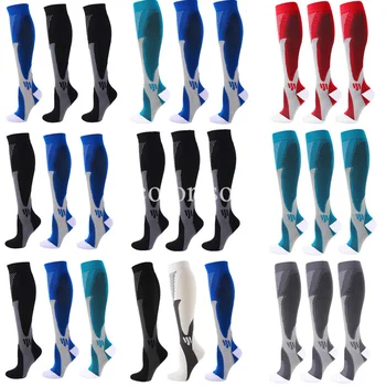 3 Páry Nové Kompresné Ponožky Ženy Muži 30 mmHg Pohodlné Proti Únave Atletický Nylon Lekárske Ošetrovanie Šport Beží Pančuchy