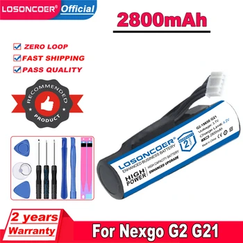 LOSONCOER 2800mAh G2-18650 Batérie Pre Nexgo G2 G21