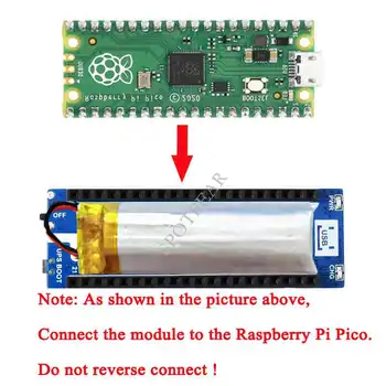 Raspberry Pi Pico UPS Modul Záložné Napájanie Li-po Batérie Stohovateľné Dizajn