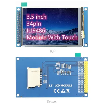 ILI9486 Jednotky IC 3,5 palcový 34 pin SKU 16 BIT [HD] Nové TFT LCD dotykový LCD displej modul 320 X 480 s dotyk
