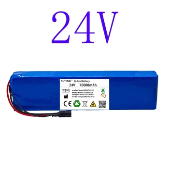 24V 70AH Veľkú Kapacitu Batérie 7S4P 29.4 V BMS Pôvodné Elektrické Bicykle Vozík Skúter Lítiová Batéria + Nabíjačka