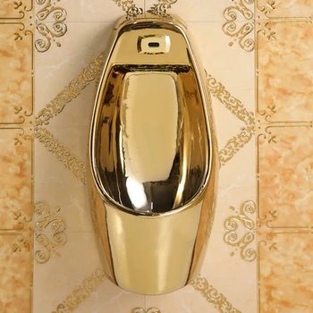 *Indukčné Zlaté Moču Pohár na Stenu Pisoáre pre Mužov Keramický Záchod Stenu Záchod Lievik