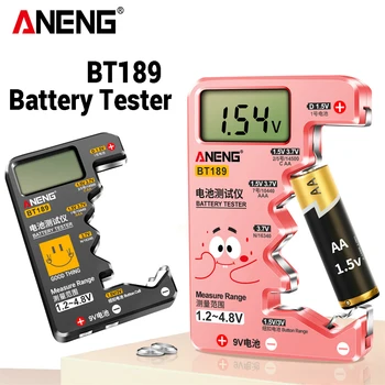 ANENG BT189 Digitálne Batérie Tester LCD Displej 9V 1,5 V Univerzálnej Tlačidlo Batérie Tester Volt Kapacita Detektora Kapacita Nástroje
