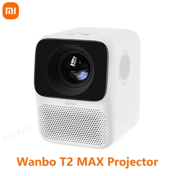Xiao T2 MAX Smart Projektor 1080P Fyzické Rozlíšenie Nastaviteľné Android Mobilný Telefón, Mini Pohodlný Domov HD Movie Stroj