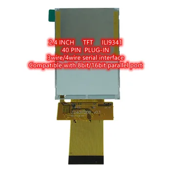 2.4/2.8/3.5 palcový TFT LCD 40PIN Zásuvky Odporové, Kapacitné Dotykový Displej ILI9488 ILI9341Controller 0,5 MM rozteč