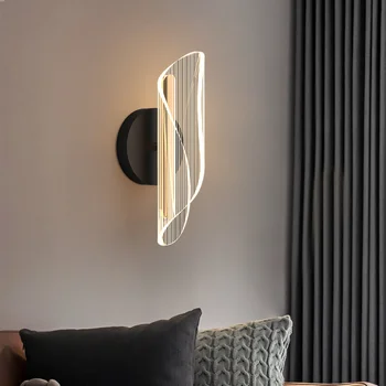 Nordic nástenné lampy, svetelné gooseneck antler stenu sconce posteľ nástenné svietidlo merdiven poschodová posteľ svetlá čierna kúpeľňa zariadenia