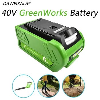 40V 18650 Li-ion Nabíjateľnú Batériu, 40V 6000mAh pre GreenWorks 29462 29472 29282 G-MAX GMAX Kosačky na Trávu, elektrické Náradie Batérie