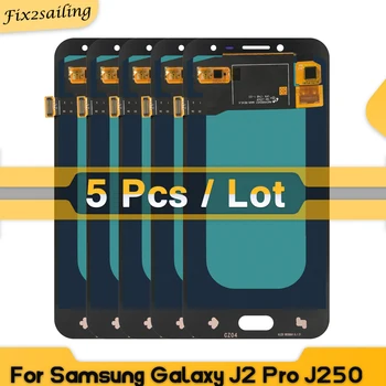 5 Kus/veľa Kópiu OLED/AMOLED Pre SAMSUNG Galaxy J2 Pro LCD 2018 J250 J250F J250DS LCD Displej Dotykový Displej Digitalizátorom. Assembl