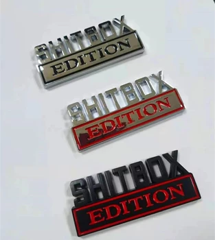50X 3D ABS Znak SHITBOX EDITION Odznak Auto Chvost Strane Nálepky Príslušenstvo