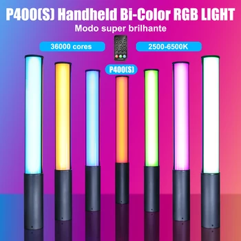 LUXCEO P400S Prenosné Svetlo LED Bar RGB Farebné Video Lampa Stick CRI 95+ pre Fotografovanie Studio Tik Klop Youtube Vlog