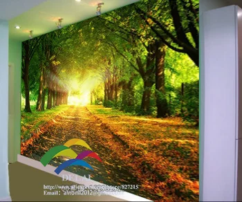 Les nástennú maľbu Zelený Strom vzor lese tapety roll moderný jednoduchý dizajn tapety čiernej na bielu stenu papier pre obývacia izba