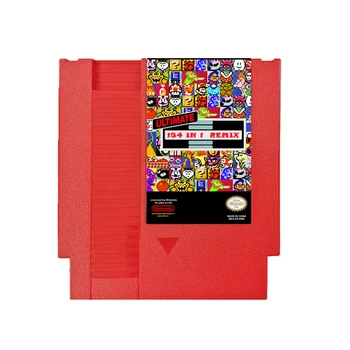 154 v 1 NES Hra Cartridge Červená Sivá 72 Kolíky Retro Video herná Karta Pre 8 Bit Hra, Prehrávač Kazety