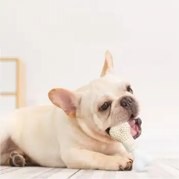 Hračka Pet burr masáž bite-odolný nylon gumy molekulová teether anti-skus kosti naplniteľné zubná pasta hračka pre psa