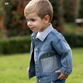 Deve Bella Chlapčenské Bundy Denim Blue Baby Jarné Oblečenie Detí Bežné Batoľa Kabát Módne Oblečenie DB1230224