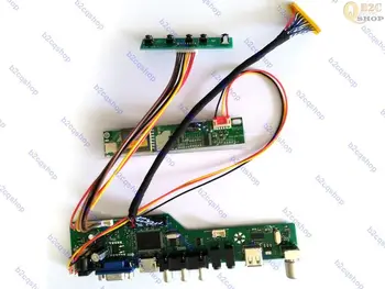 LVDS Invertor Ovládač LCD radič Rada converter Monitor Držiak pre 1920X1080 LTN184HT01-T02 kompatibilný s HDMI+VGA+AV+USB