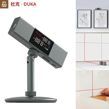 DUKA LI1 Laser Digitálne Uhlomery Inclinometer Uhol Opatrenie 2 v 1 Laser Úrovni Pravítko Typ-C Nabíjanie Laserového Merania pre domáce