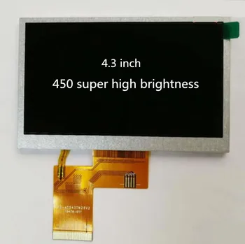 4.3 palcový TFT LCD displej dotykový panel 40PIN superhigh jas Odolným Radič 480(RGB)*272 AV+VGA disku rady
