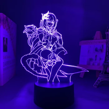 Led Nočné Svetlo Honkai Vplyv 3. Elysia Detskej Spálne Dekorácie Nočného Darček k Narodeninám RGB Farby Lampa Herné