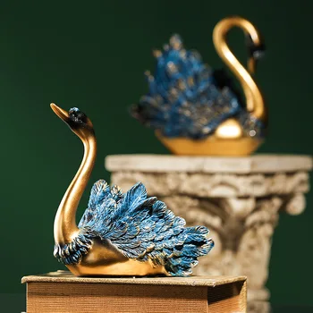 Zbierať živice remeslá Európskej keramické swan držiteľ tvorivé ozdoby spálňa keramiky jar kontajner domova