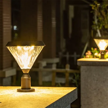 TEMAR Solárne Klasické Nástenné Vonkajšie Svetlo LED Vodotesný Pilier Post Lampy, Svietidlá pre Domácnosti, Terasa, Veranda