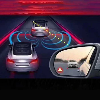 Auto Blind Spot Detection Systém BSD Objektív Svetlo Bezpečnosť Jazdy Alarm pri Zmene jazdného Pruhu Pomocné Zrkadlo Blind Spot Detection, Lampa