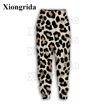 3D Tepláky Pánske Leopard Tlač Nohavice Bežné Vysokým Pásom Šnúrkou Bezec Nohavice Homme Unisex Streetwear, Veľkoobchod
