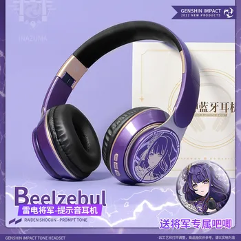 Genshin Slúchadlá Hra Rozdvojený Cosplay Tému Bezdrôtový Bluetooth Headset Pohodlné Stereo Skladacia Herné Slúchadlá Dary