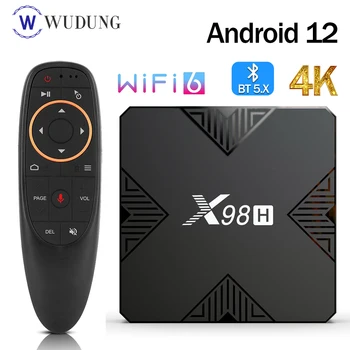 X98H Smart TV BOX Android 12 Allwinner H618 Wifi 6 BT5.0 4K 4G32G Media Player 2.4 G 5G Wifi, Set Top Box 2G16G PK X96Q