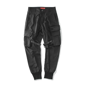 Výsadkár nohavice bežcov s ramienkami techwear ninjawear darkwear EDR