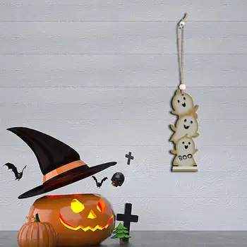 Halloween Dekorácie na Slávnostnú Halloween Lebky Ghost Strašidelné Dekorácie Lakovaného Dreva Strany Rekvizity Prívesky pre Úchvatne
