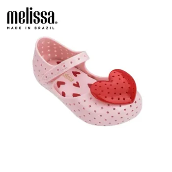 2023 Nové Mini Melissa Jelly Sandále Radi Deti Sandále Luk Dievča Candy Farby Luk Princezná Topánky Deti Melisse