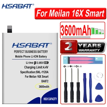 HSABAT 3600mAh BA872 High Capacity Batérie pre Meizu Meilan 16X Smart Phone