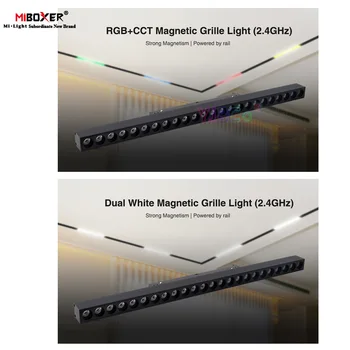 Miboxer 2,4 GHz, 6W 12W 10W 20W Magnetická Mriežka Svetla RGBCCT Dual Biela CCT LED Stropné svietidlo 48V Milight 2.4 G RF Diaľkové Ovládanie