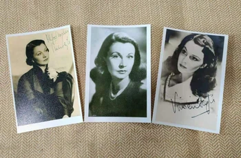 Vivien Leigh autographed foto podpísané 4*6 palcový dotlač verzie vytlačí bez rámu 3 fotografie nastaviť 032021