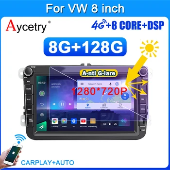 2 din Android 11 autorádií, GPS Obrazovku Carplay 4G pre Volkswagen VW Passat B6 B7 CC Tiguan Touran GOLF POLO auto stereo prehrávač