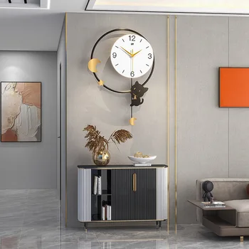 Steny výzdoba moderné hodiny obývacia izba jednoduché osobnosti dekoratívne hodiny steny domov móda online celebrity stlmiť