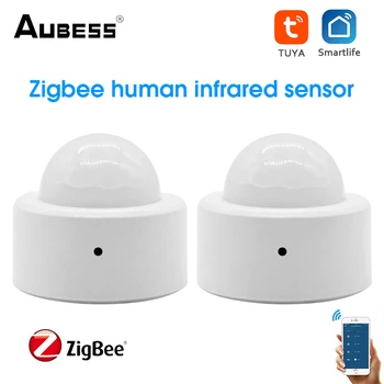 Aubess Zigbee3.0 Ľudských Pohybové Čidlo Smart Home PIR Snímač Pohybu Detektor Tuya Inteligentný Život APLIKÁCIE Ovládanie Použiť S Bránou