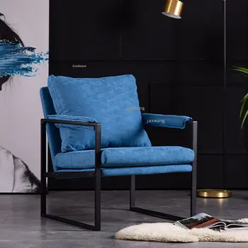 Nordic Obývacia Izba Stoličky Pre Dizajnér Železa Single Pohovka Kreslo Luxusné Domácnosť, Nábytok Do Obývacej Izby Voľný Čas Operadla Kreslá