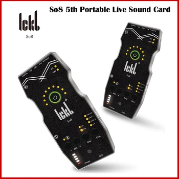 Ickb So8 5. Prenosné Live Zvuková Karta Stereo Karaoke Výrobok S 5 ks Káblov Pre Audio Zariadenia s iOS a Android Telefóny