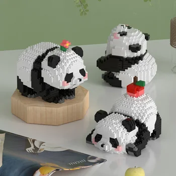 Mini Stavebné Bloky Zvieratá Sady pre Cukrovinka Vrecia , Micro Mini Panda Budovy Hračka Tehly pre Dospelých, Party Láskavosti pre Deti